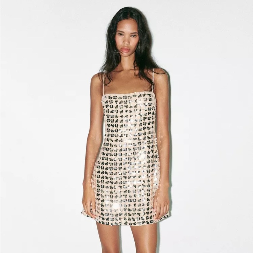 Zara Sequin Mini Dress NWOT